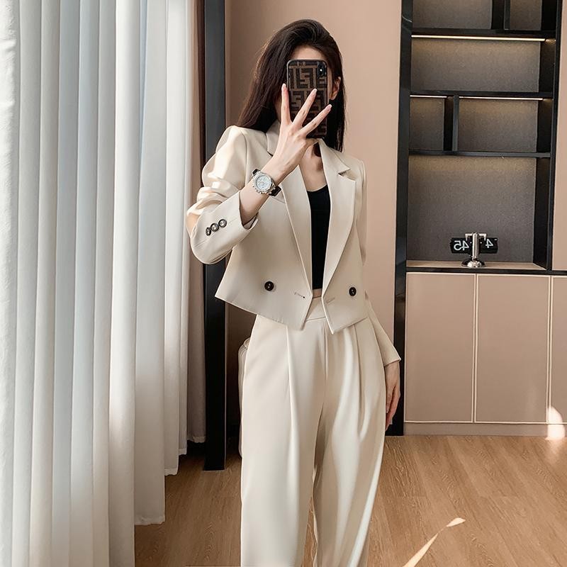 西装套装女2024秋冬设计感职场通勤气质轻奢韩版显瘦修身小众西服