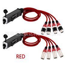 Waterproof RJ45 CAT5 Female Network Converter to 4 Channel