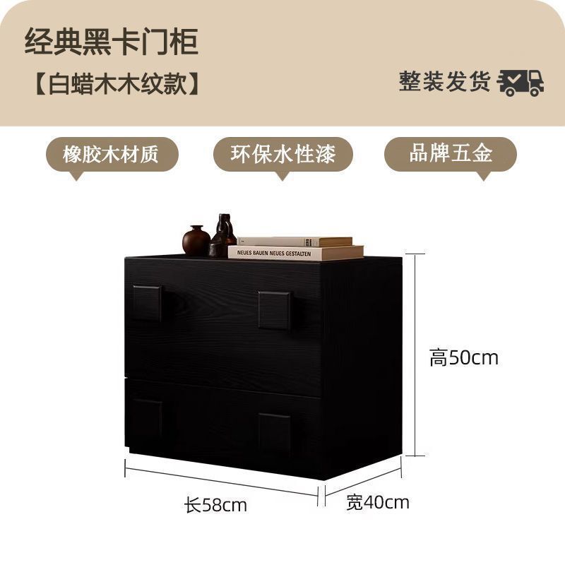 实木中古风卡门柜电视柜客厅家用简约电视机边柜自由组合diy斗柜|undefined