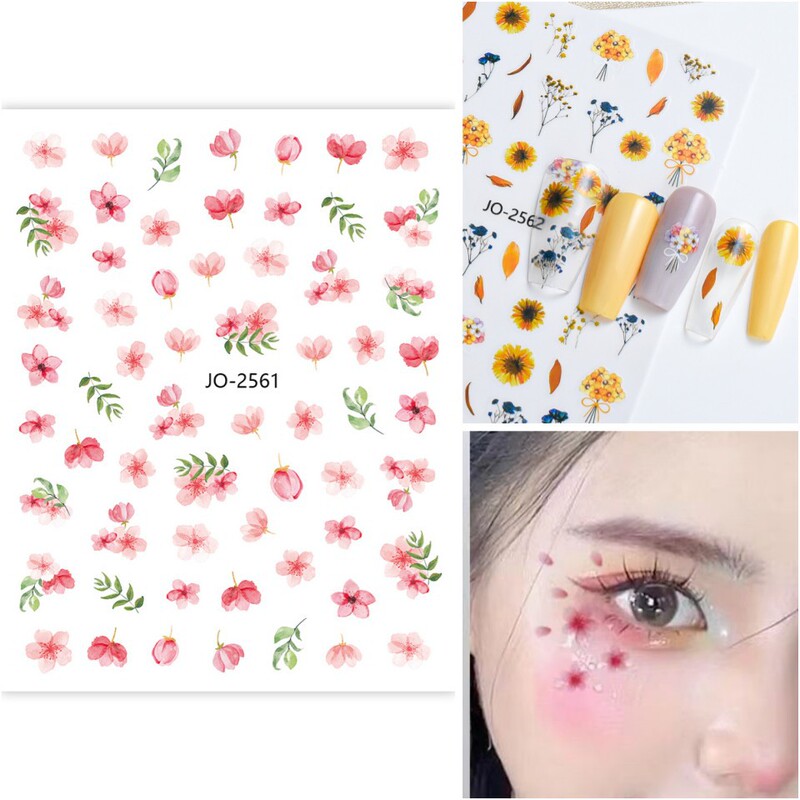 Ice Dry Flower Nail Art Sticker Small Broken Flower Semi-transparent Dry Flower Flower Color Cherry Blossom Sunflower Facial Eye Sticker Ice Dry Flower Nail Art Sticker Small Broken Flower Semi-transparent Dry Flower Flower Color Cherry Blossom Sunflower Facial Eye Sticker
