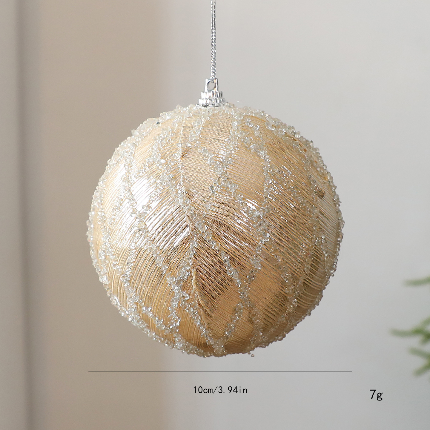 Nuevo árbol de Navidad de 10CM bola de decoración de bolas de Navidad colgantes de espuma pilares decoraciones de Navidad colgantes de bolas
