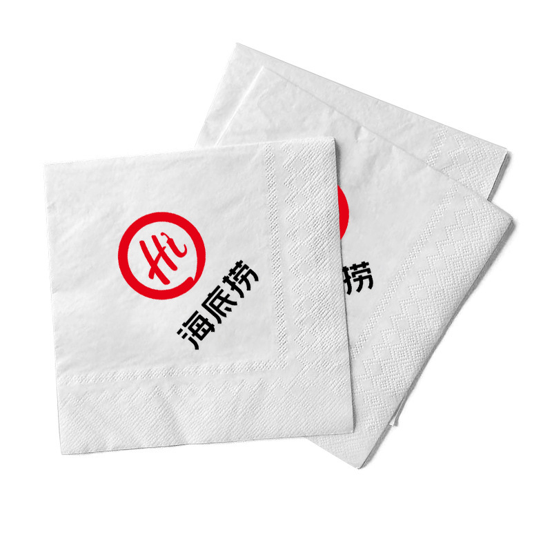 本色竹浆纸巾西餐餐巾纸 商用酒吧咖啡饭店订做广告散装方巾纸厂|undefined