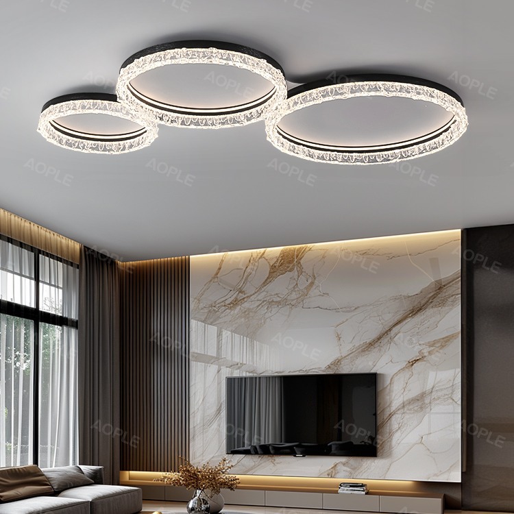 2025 nueva lámpara de sala de estar moderna y minimalista lujosa luz creativa lujosa lámpara de dormitorio personalidad dormitorio principal estudio lámpara de comedor