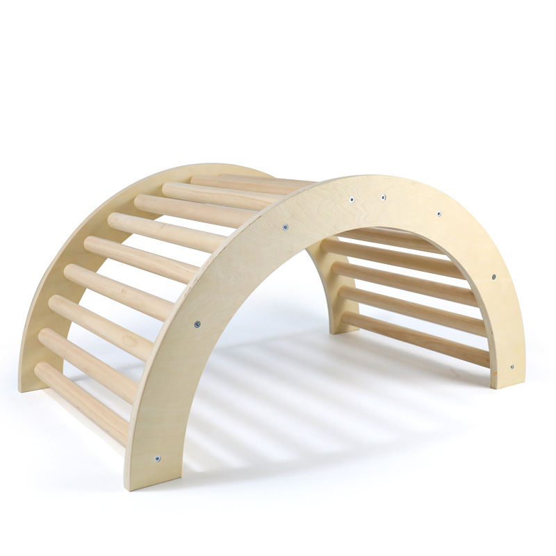 Diapositiva de madera interior swing escalada en roca combinación hogar pequeño juego paraíso Amazon Marco de escalada de madera maciza para niños