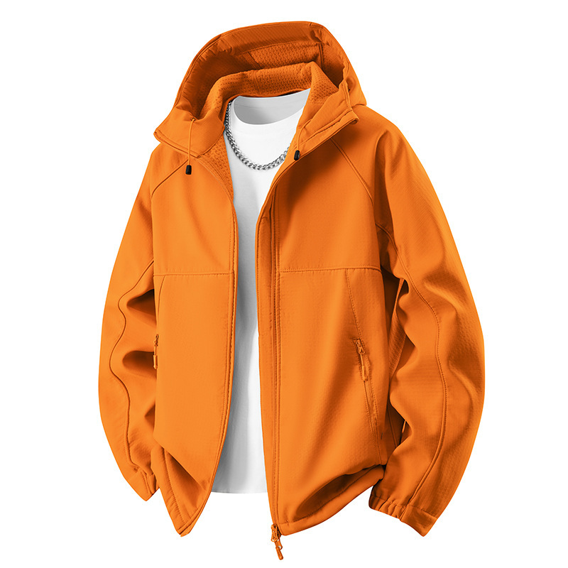 Designer-style outdoor lightweight quick-dry jacket, breathable, couple's sports elastic hooded softshell jacket Designer-style outdoor lightweight quick-dry jacket, breathable, couple's sports elastic hooded softshell jacket