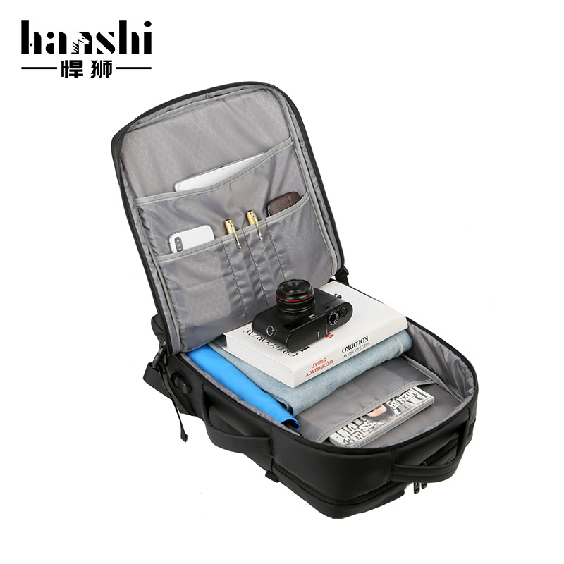 Mochila de negocios para hombre, estilo transfronterizo, mochila de viaje de alta gama, mochila impermeable de gran capacidad para computadora.