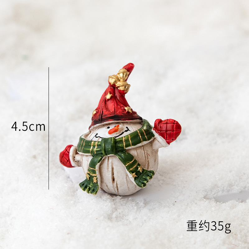 クリスマス装飾品雪だるま老人小公仔デスクトップ装飾シーン配置撮影道具クリスマス装飾|undefined