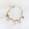 Brand cute goods, fashionable fresh bracelet, simple and elegant design, flowered