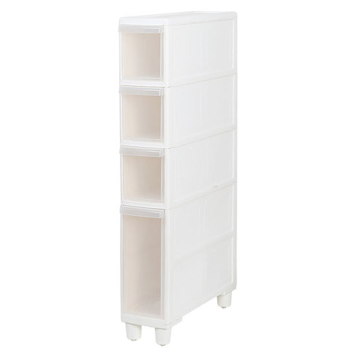 Storage Cabinet 22CM Deep 14 Wide Kitchen Ultra-Narrow Drawer Style Storage Cabinet Bathroom Shower Shelf with Wheels