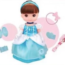 正版迪士尼纱奈沙奈米妮妹妹套装艾莎安娜公主可眨眼睛女玩具礼物