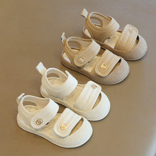 小童学步鞋子婴儿童女宝宝软底防滑包头步鞋夏季新款男童凉鞋女童