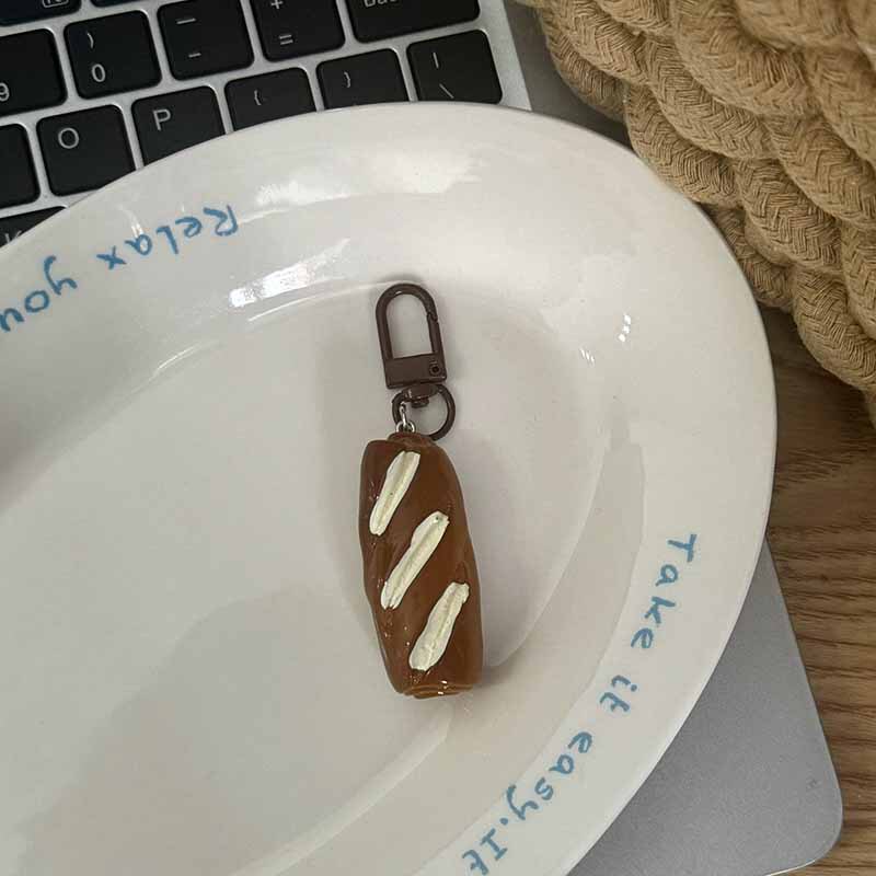 快乐在发酵!仿碱水面包牛角包钥匙扣趣味学生小众包包挂件小礼物|undefined