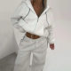 Autumn and winter popular sports two-piece fashion zipper long sleeve hoodie and line loose sports pants suit