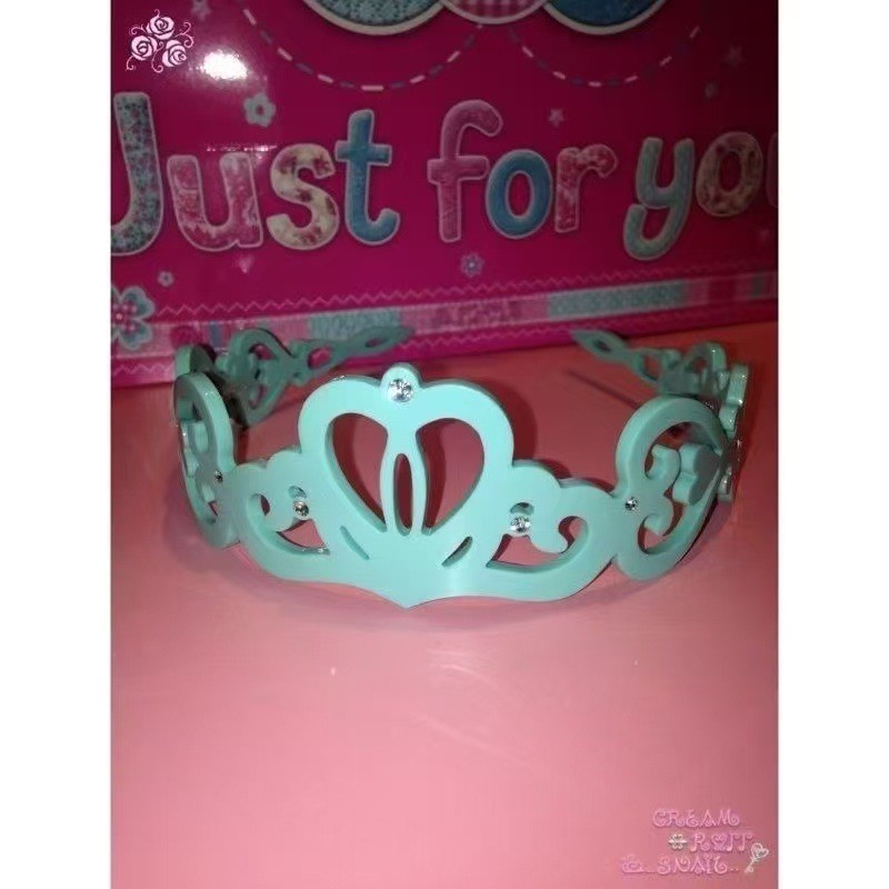 Sweet and Cute Crown Headband for Women, Popular on Xiaohongshu, Dopamine Hair Accessory for Summer, Jasmine Princess Headband