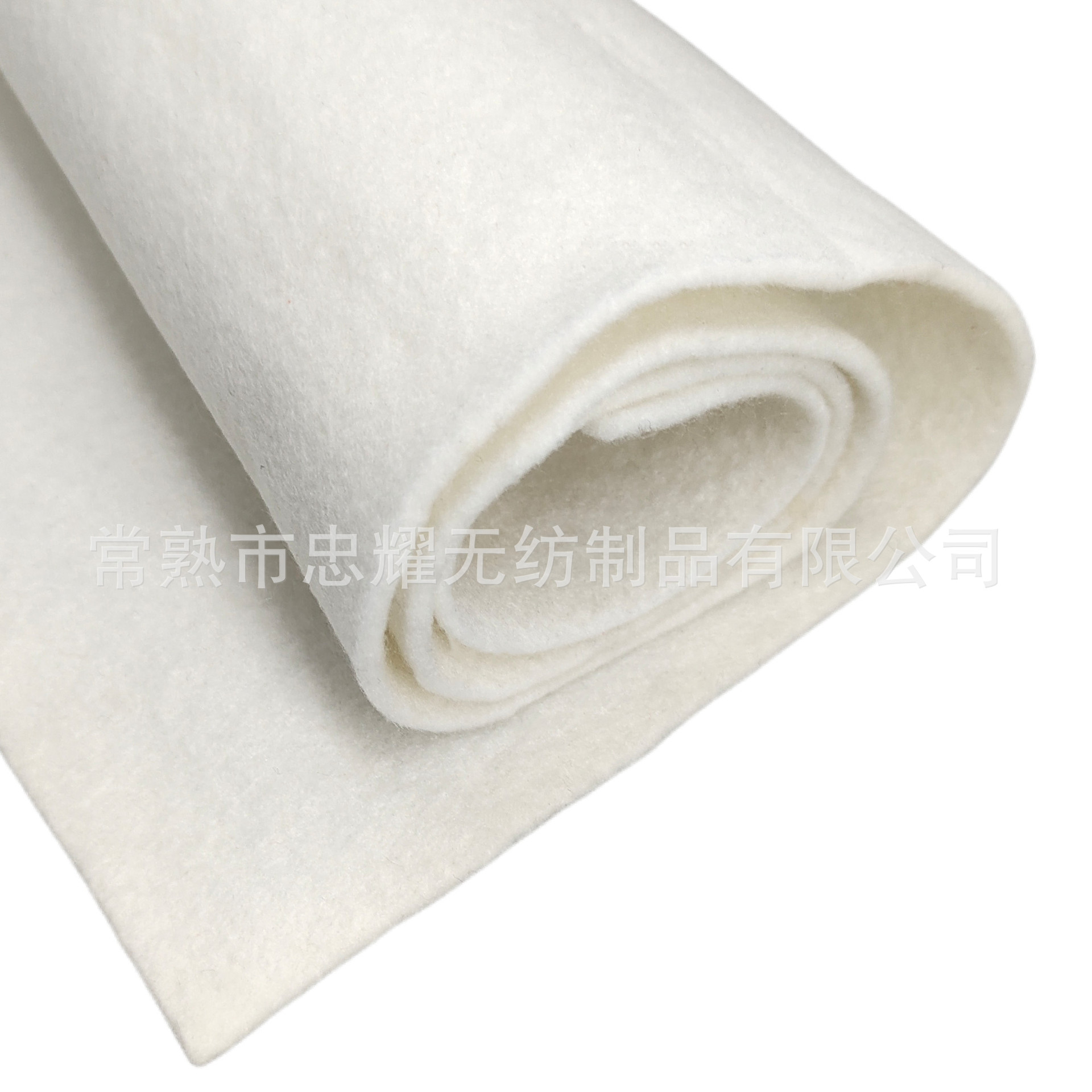 白色粘胶针刺棉无纺布绗缝超声波垫子吸油棉鲜花水果蔬菜保湿吸水