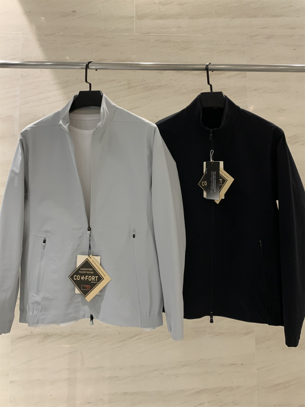 Exported Product with Fully Rubberized Lining! Spring and Autumn Outdoor Solid Color Casual Stand Collar Sports Casual Jacket Trendy