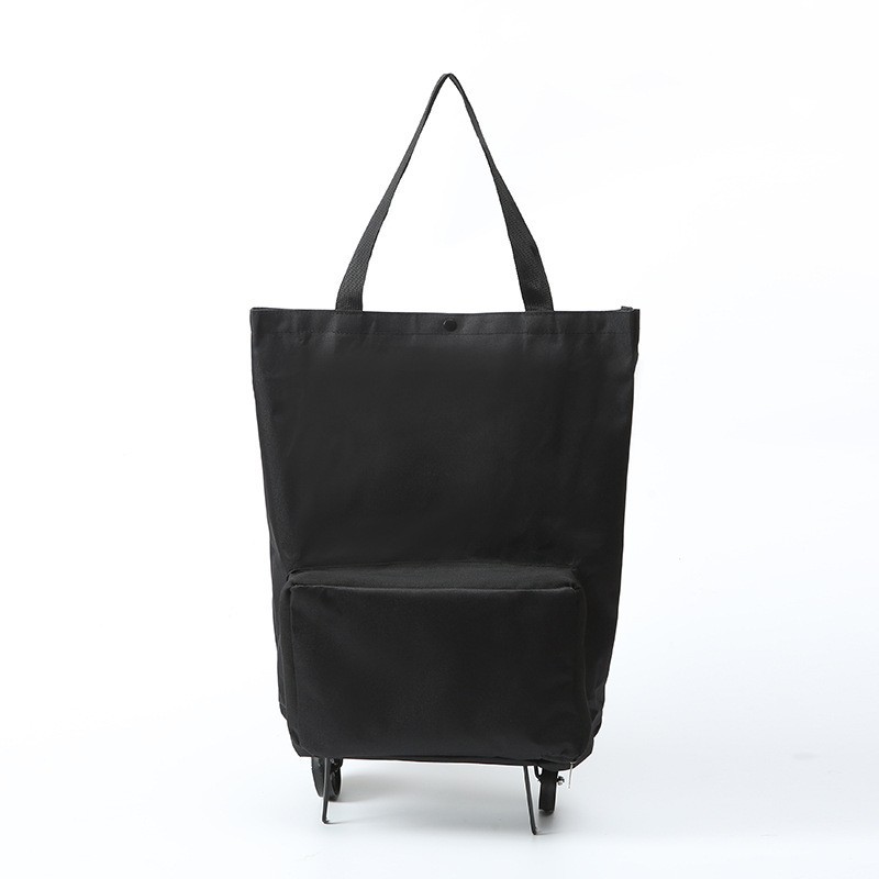 ホイールバッグ折り畳みレジ袋モップバッグ買い物車買い物カート買い物バッグ手提げ袋とロゴ