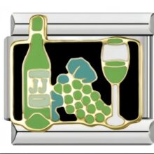 跨境热销字母图案系列不锈钢手链青春少女系列焊接模块组合手链