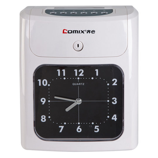 Qixin Attendance Machine Power Failure Intelligent Punch-in Machine Cardboard Factory Staff Attendance Card Clock