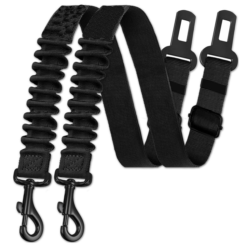 Cross-border car pet safety belt dog retractable belt pet traction rope multifunctional car pet safety
