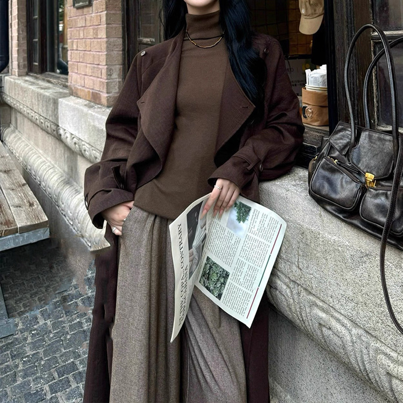 现货厂家批发  好看高领内搭打底衫女 针织衫 阔腿裤搭配的 上衣|undefined