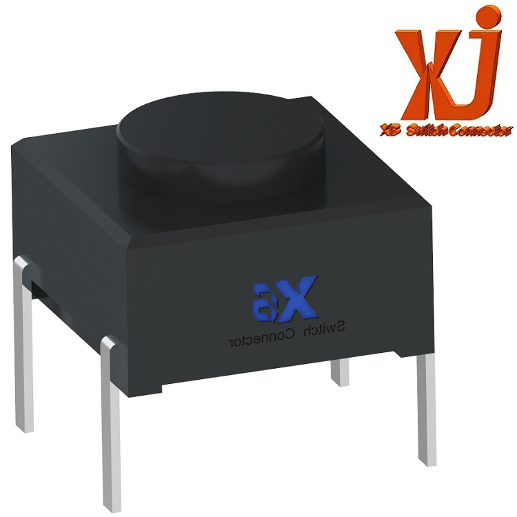 供应四脚插件触动开关 防水轻触开关 防水IP67 立式直插10mm*10mm