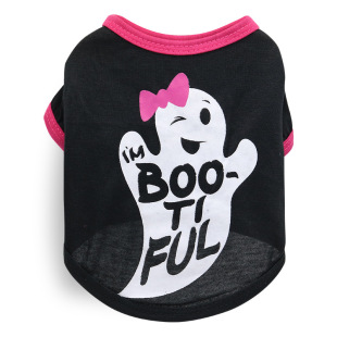 Factory Pet Costumes Dog Clothes Wholesale Jersey Halloween Christmas T-Shirt Wholesale (Gost)