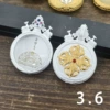 Double Deer Round 3.5 Silver Vajra Single Sided