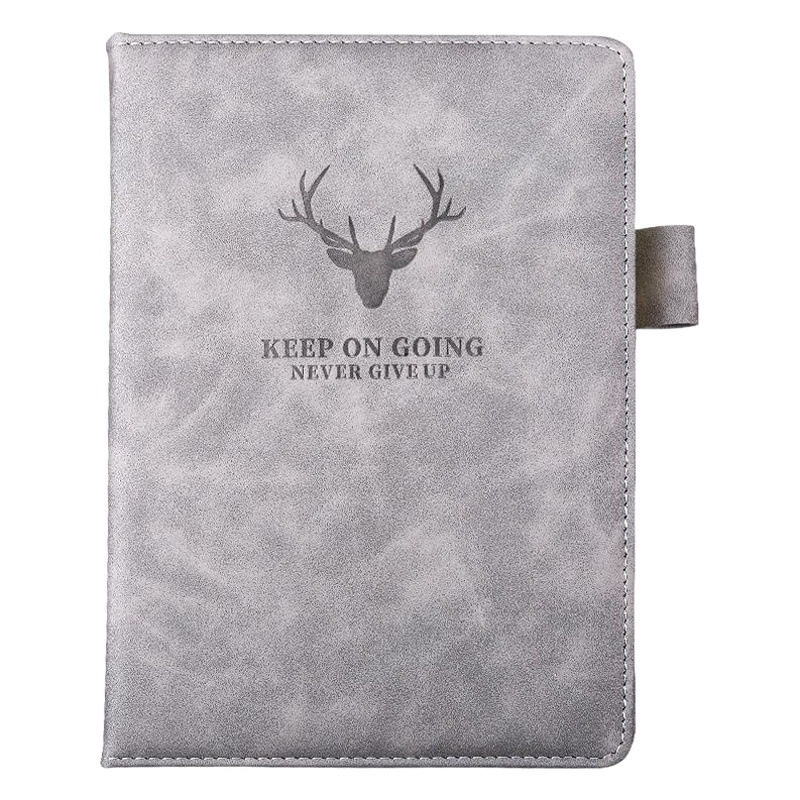 Kaba oso ciervos cabeza cuaderno A5 cuaderno de negocios súper grueso Bloc notas simple engrosado estudiante universitario diario Oficina