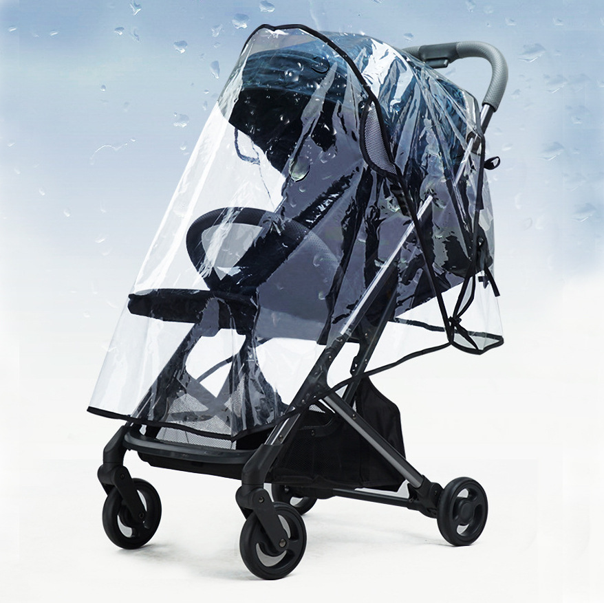 Cochecito de bebé Cubierta de lluvia universal Cubierta de viento Cochecito de bebé Cupón de lluvia