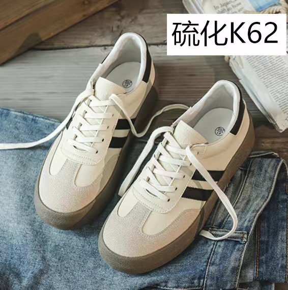 K62 pareja retro entrenamiento alemán zapatos blancos para hombres 2023 nuevos zapatos de lona para hombres versátiles zapatos casuales
