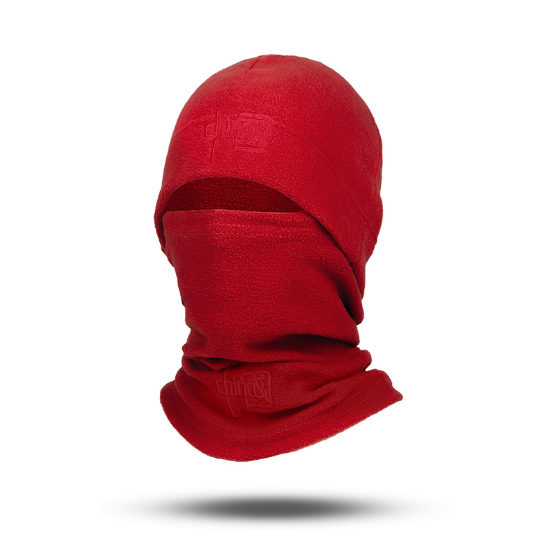Otoño y invierno sombrero unisex grueso montañismo al aire libre a prueba de viento calentamiento gorra de terciopelo máscara de terciopelo antifrío