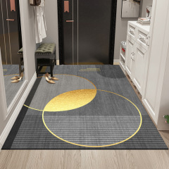 Light Luxury Household Entrance Anti-Slip Mat, Customizable Crystal Fleece Mat, Water-Resistant, Stain-Proof, Easy to Clean, Shippable