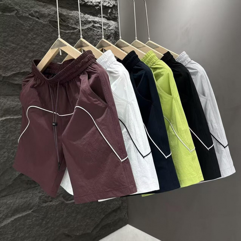 Summer Lightweight Quick-Dry Sports Shorts for Men, Simple Commuter Versatile Breathable Large Shorts, Youth Striped Knee-Length Shorts Summer Lightweight Quick-Dry Sports Shorts for Men, Simple Commuter Versatile Breathable Large Shorts, Youth Striped Knee-Length Shorts