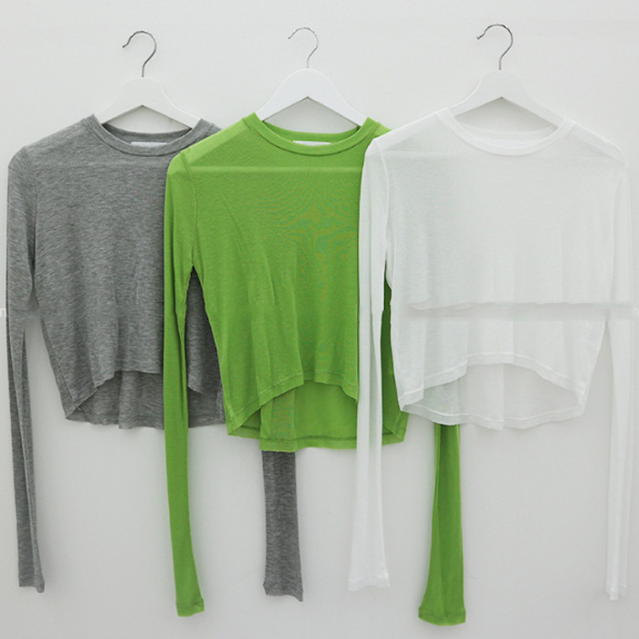 Jazz Dance T-shirt Women's Autumn Short Navel Beware Top Long Sleeve Loose Micro-transparent Sexy Sweater Trendy jazz