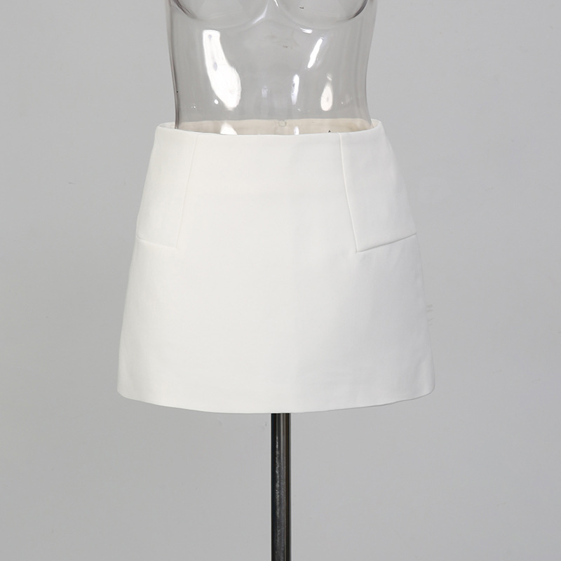 Elegant Women's V-neck Beaded Blouse And Irregular Skirt Set_voghion.com