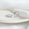 Small sophisticated earrings, silver 925 sample, Korean style, simple and elegant design