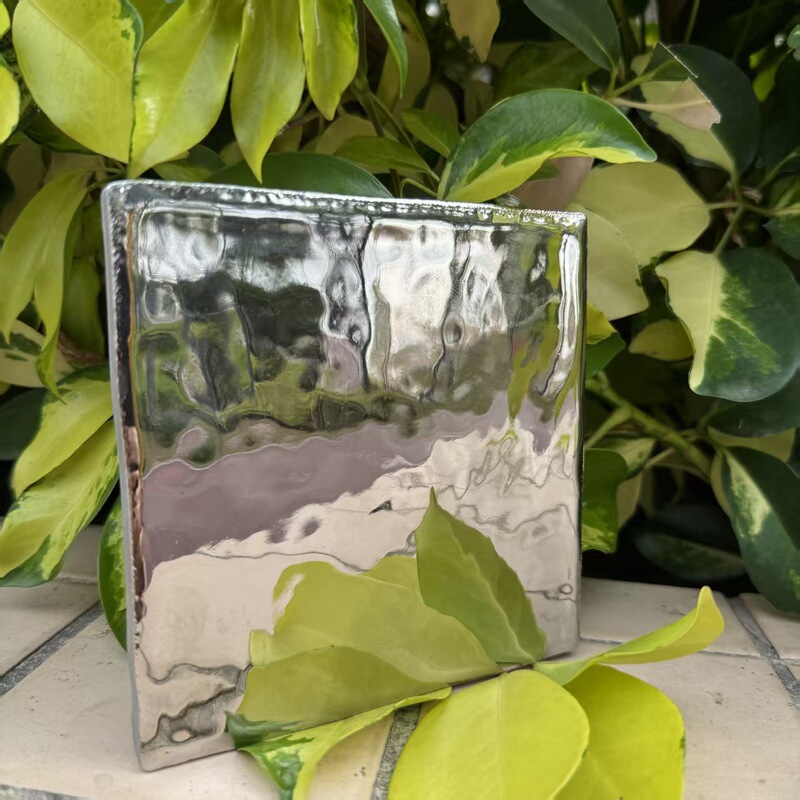 South City North Love silver Mute Bright Face Cool Personality Designer Restaurant Bar Bar Counter Background Toilet Wall and Floor Tiles