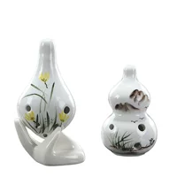 Керамические украшения 6 Kong Chu Xuexue Intro Flute Blowing Song Performing Ocarina Gift Scenic Spots Jewelry Porcelain Porcelain Porcelain