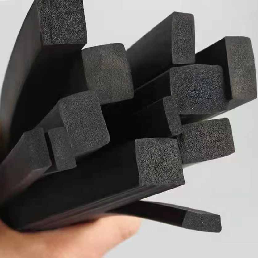 生产三元乙丙白色方形密封条 EPDM彩色发泡海绵橡胶条 耐老化酸碱