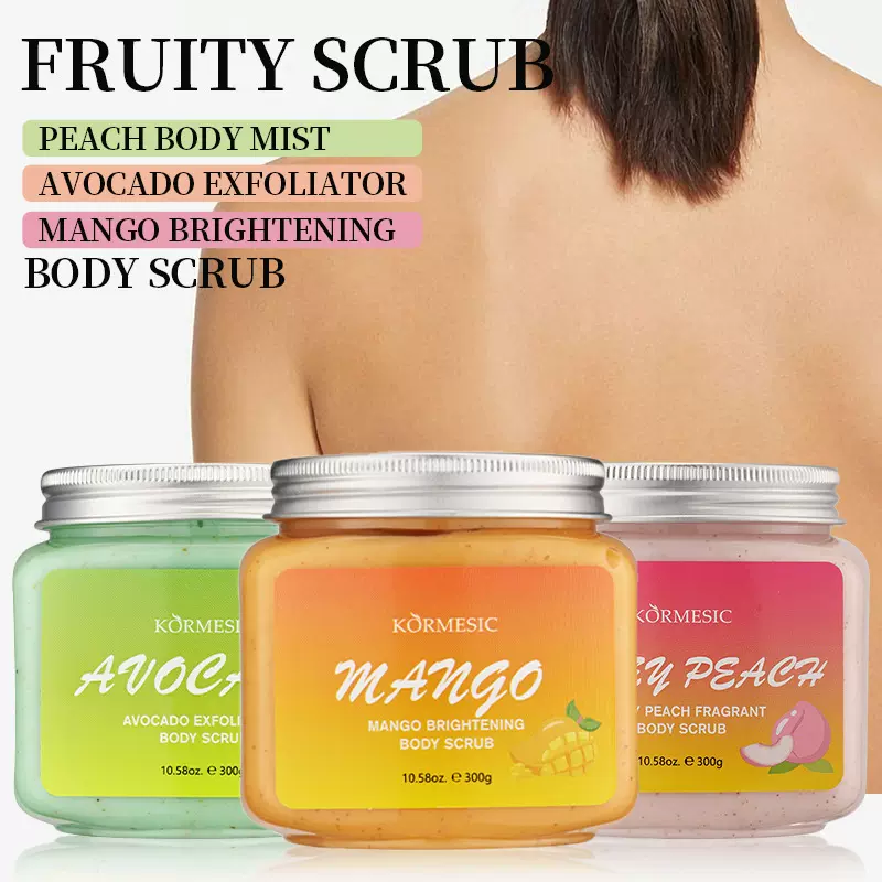 KORMESIC水果磨砂膏facial scrub深层清洁身体跨境外贸厂家批发