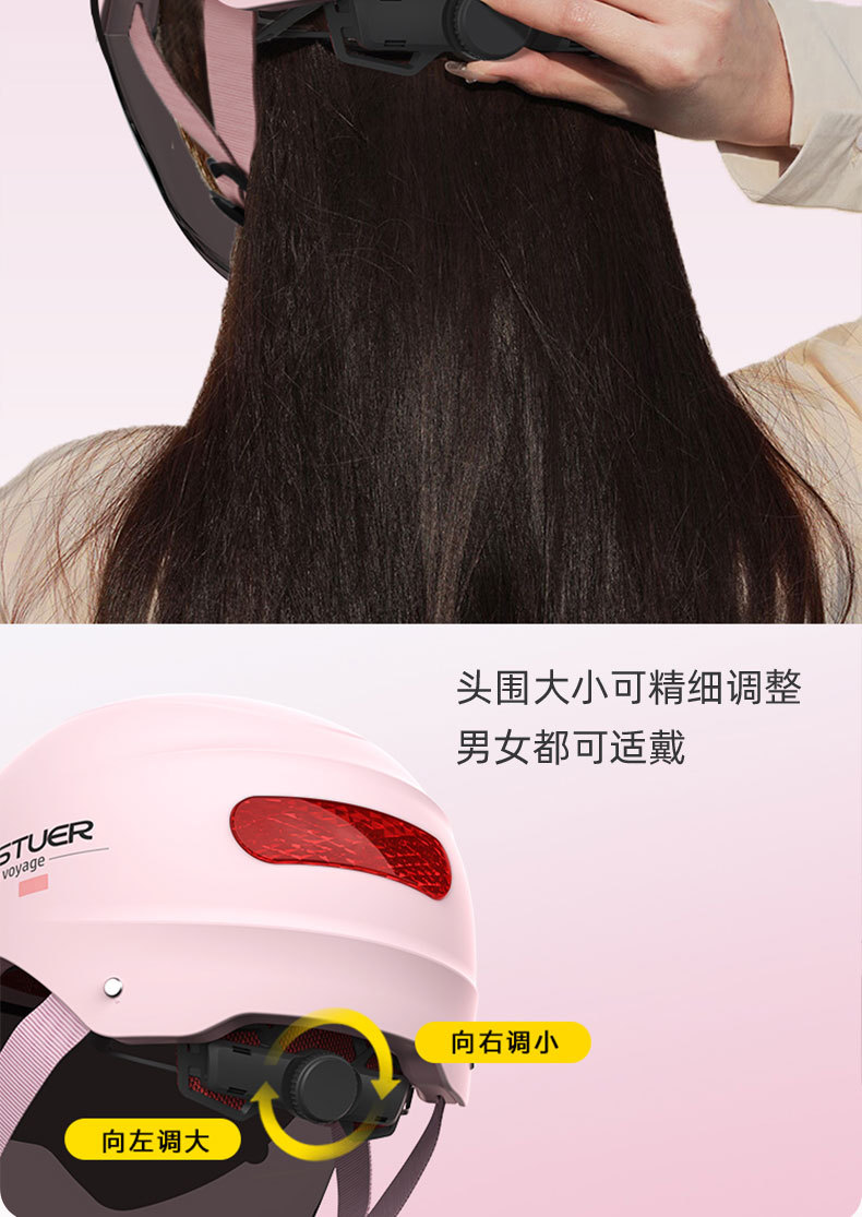 3C Certified Electric Vehicle Motorcycle Helmet for Women, Double-Layer Summer Breathable Sun Protection Electric Scooter Half Helmet with Colorful Mirror