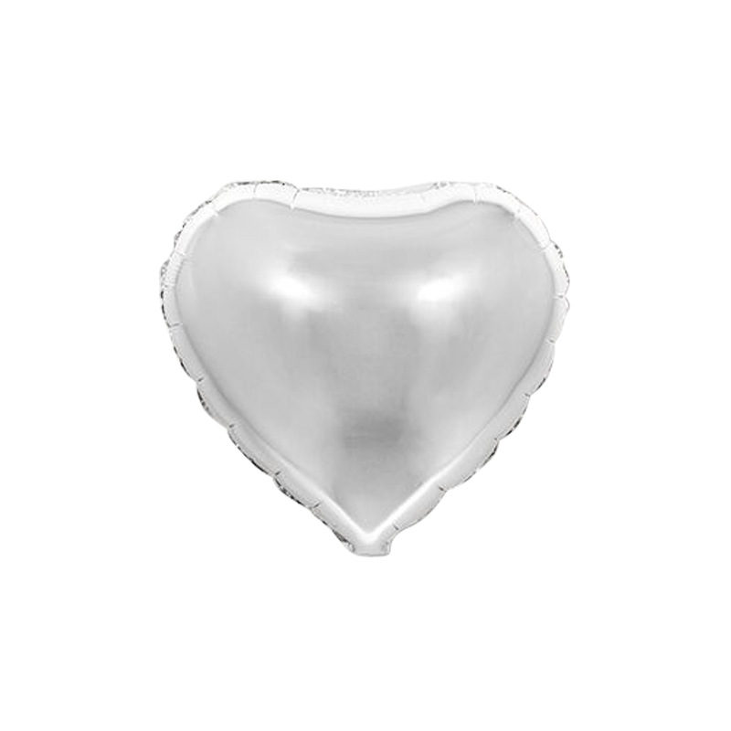 18寸桃心-银