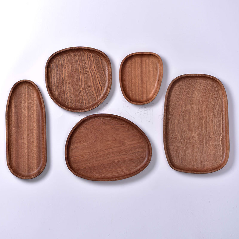 Directo de fábrica retro placa exótica fruta placa de madera maciza pastel pequeño placa LOGO gran cantidad Congou