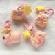 Three-dimensional cute pig key chain girl student star girl schoolbag girlfriends gift pendant cartoon pendant
