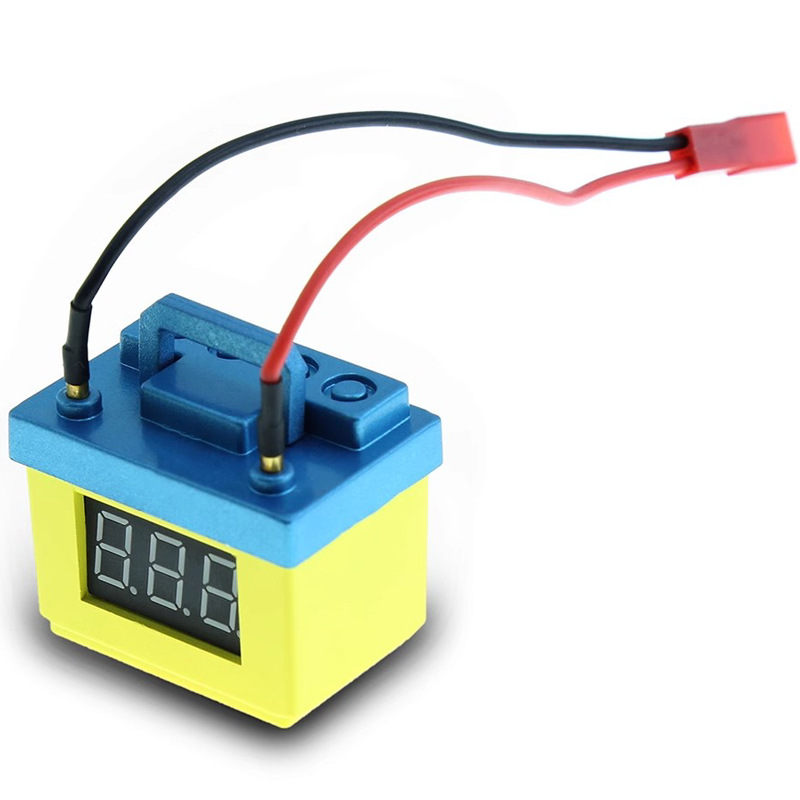 DGLiLo 模型电池电量显示器 低电报警带喇叭 电压测电器锂电BB响