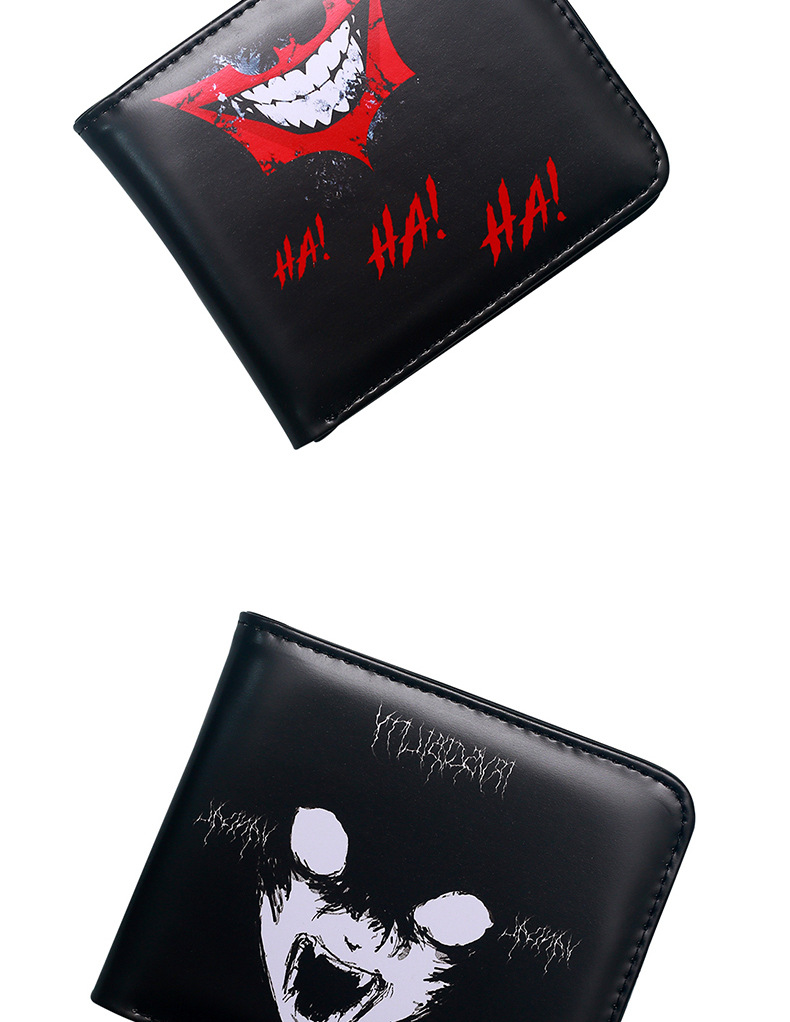 Unisex Letter Skull PVC Open Small Wallets display picture 11