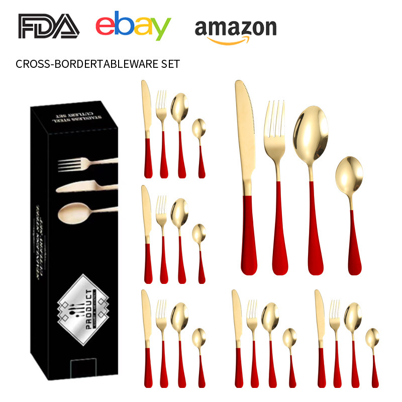 Caja de pasta de dientes oro rojo 16pcs