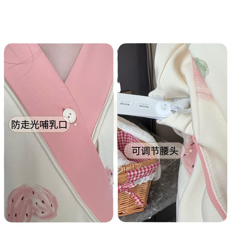 산후 복장, 가을 겨울 순면, 모유 수유를 위해 출산 후 외부에서 입을 수 있음, 임산부 가정복, 봄 가을 두꺼운 수유 잠옷