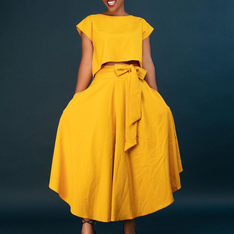 D3205欧米の大きいサイズの婦人服2023新型のファッション気質のカジュアルな上着は大きく半身のスカートの対外貿易のスーツを並べます。|undefined